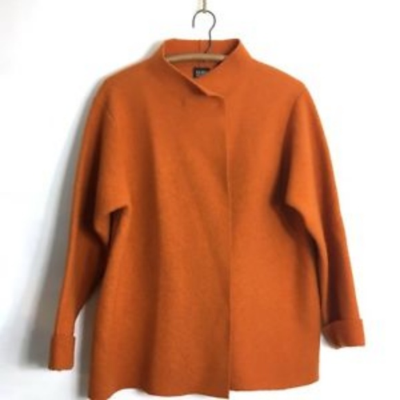 Eileen Fisher Orange Spice Boiled Wool 
